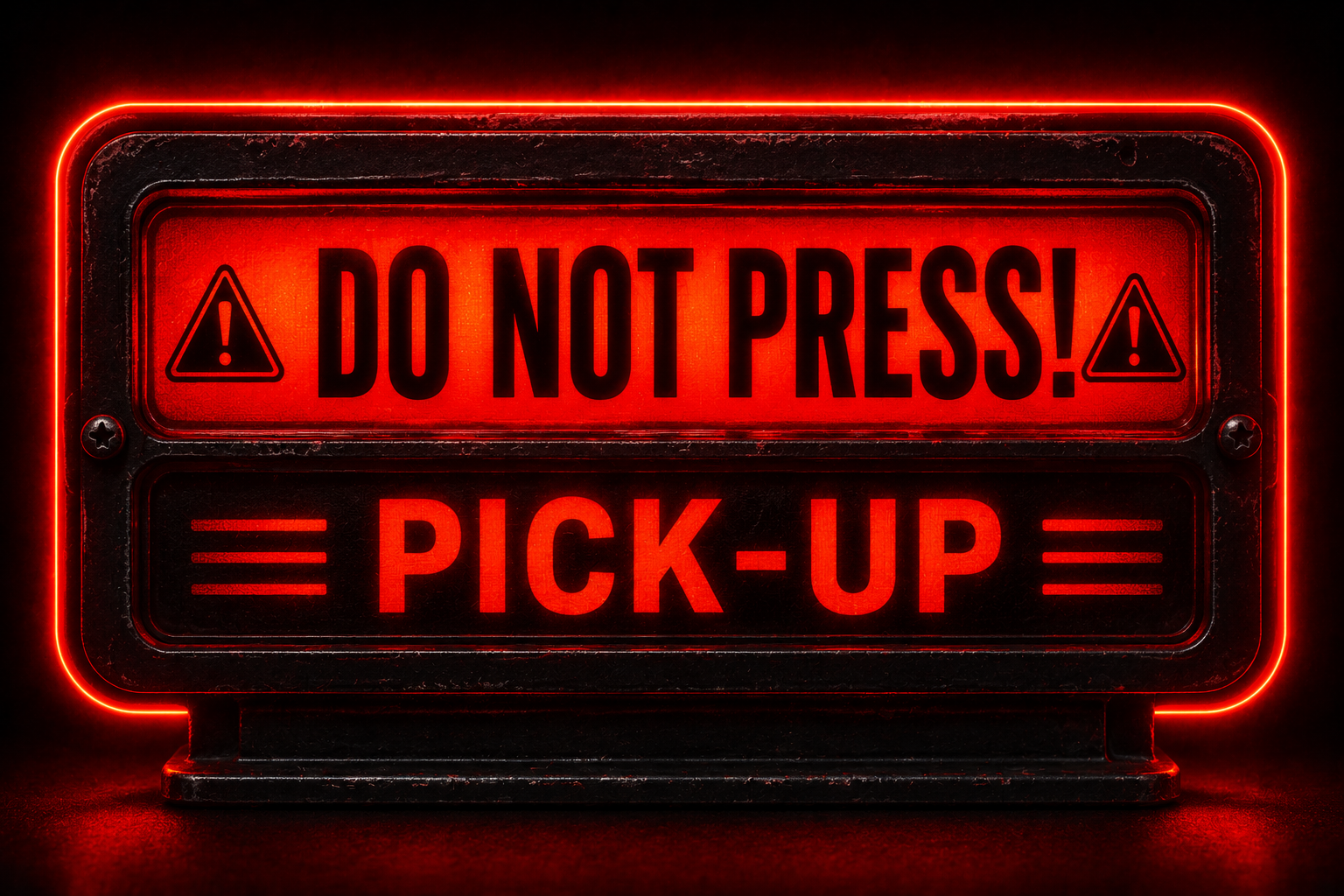 Do not press pick-up button